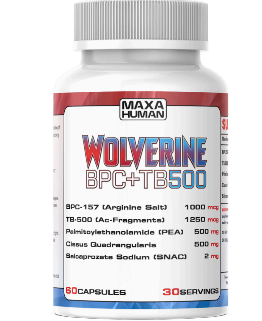 ولفيرين (BPC-157 1000 ميكروغرام + TB500 1250 ميكروغرام) 60 كبسولة