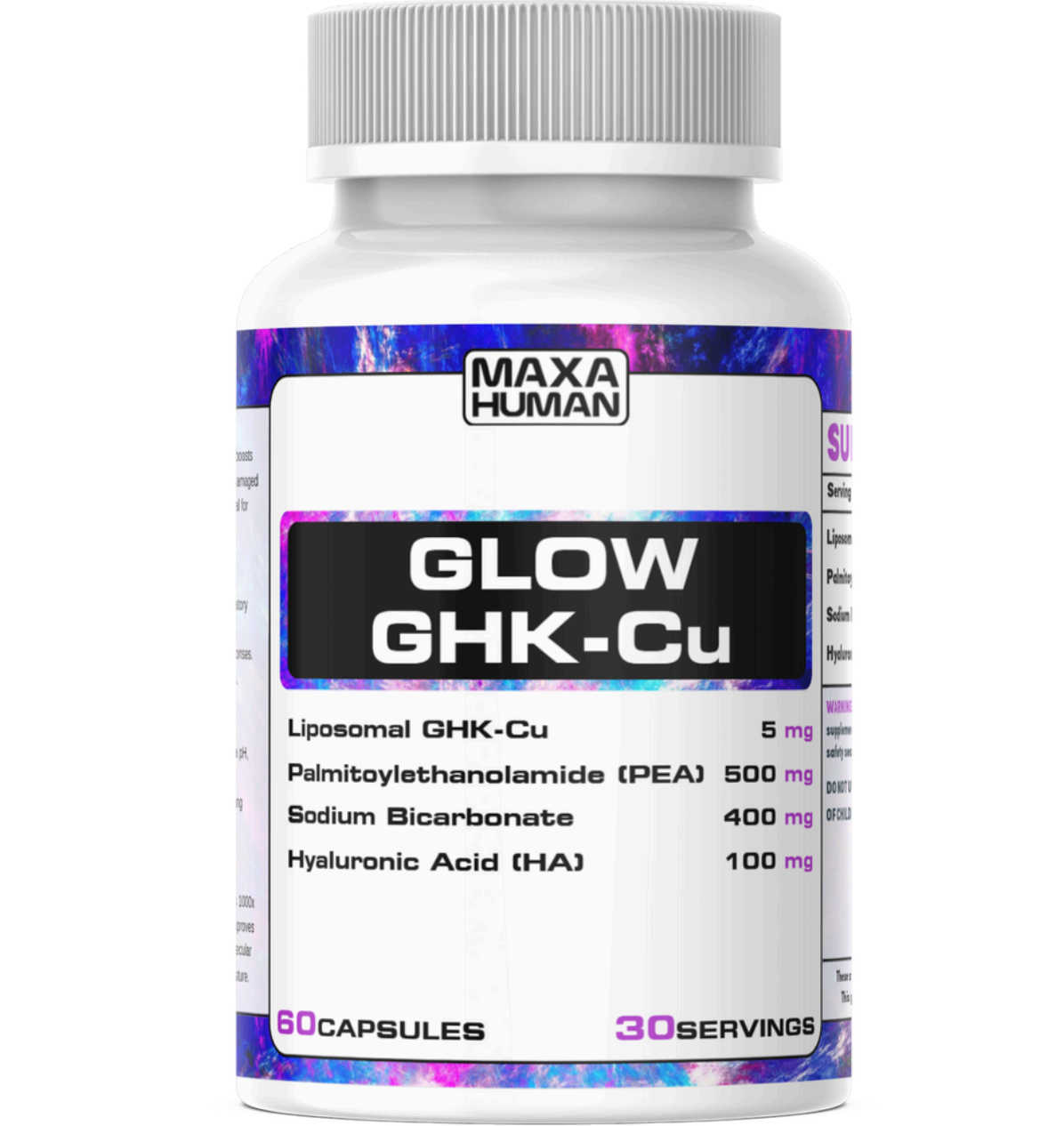 GLOW GHK-cu (5 ملغ) 60 كبسولة