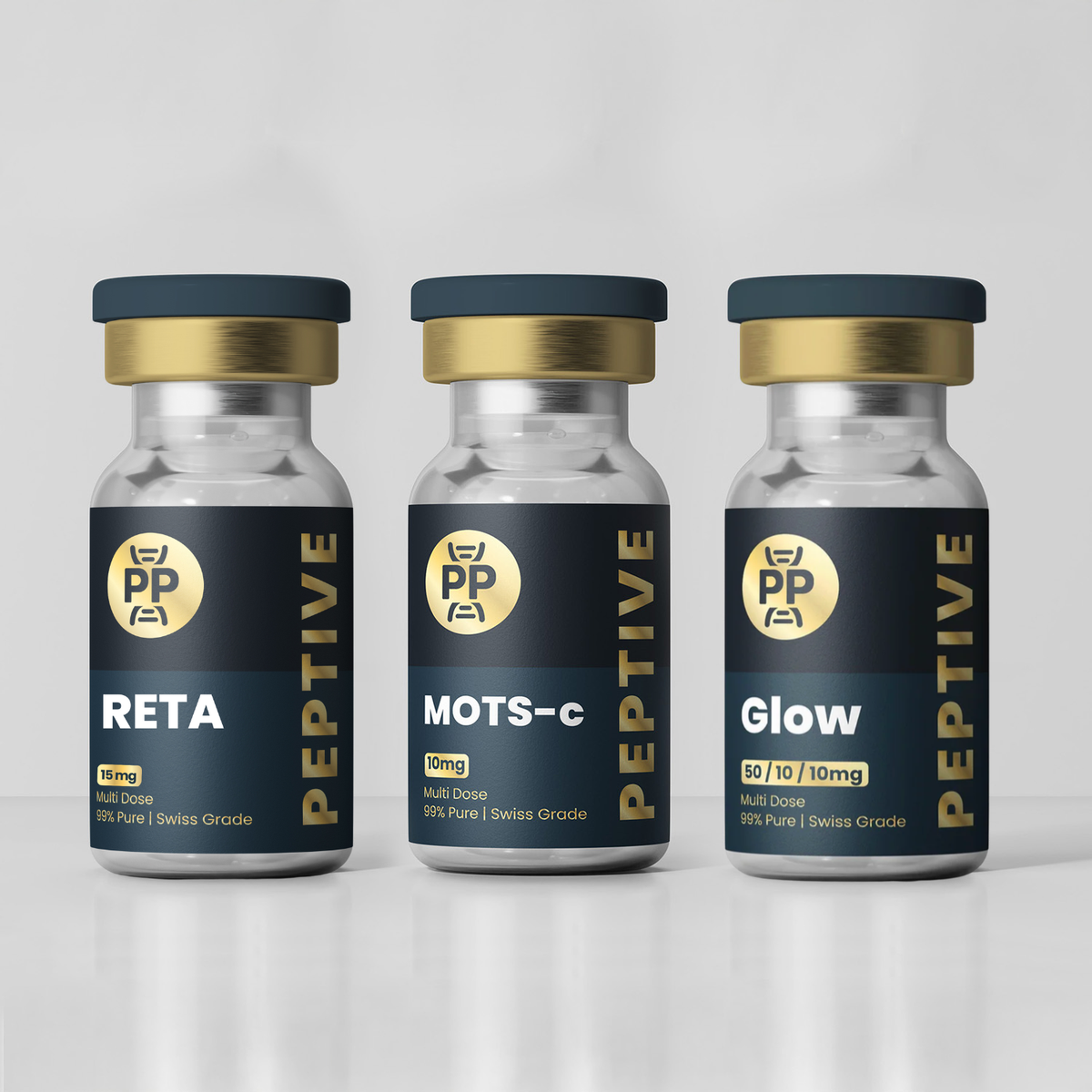 HollyWood Celebrity Stack (Ret 15mg + GLOW 70mg + MOTS-c 10mg)