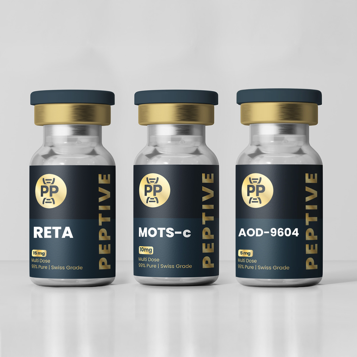 ستاك الدهون العنيدة  Stubborn Fat Stack (RT 15mg + AOD9604 5mg + MOTSc 10mg)